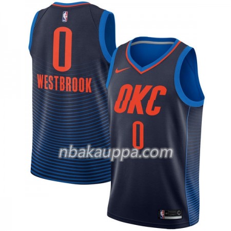 Oklahoma City Thunder Russell Westbrook 0 Nike 2017-18 Navy Pelipaidat Swingman - Miesten